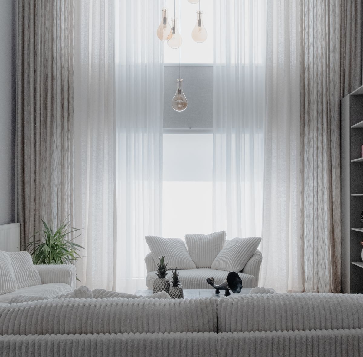 A bright, spotless living room after a regular cleaning